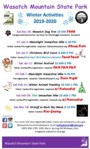 Winter Schedule at Wasatch State Park