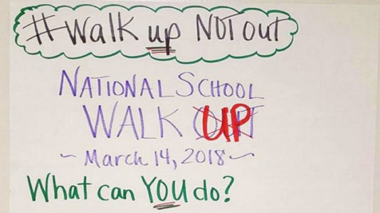 Middle school teacher encourages students to ‘walk up’ to others, not just walk out