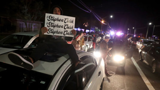 Protests rock Sacramento for second day after fatal police shooting of unarmed black man