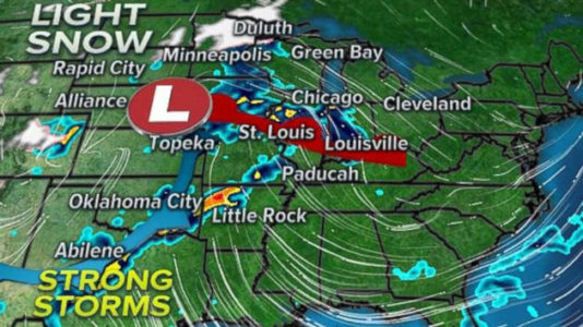 Heavy snow likely for Midwest, while Northeast warms up next week