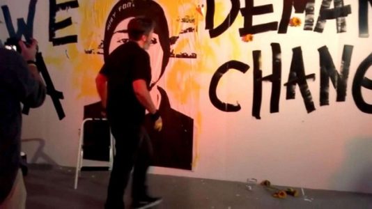 Grieving dad’s ‘demand a change’ mural a testament to son slain in Florida school masacre