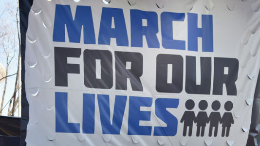 ‘Happy Birthday’ sing-along at March for Our Lives protest becomes emotional