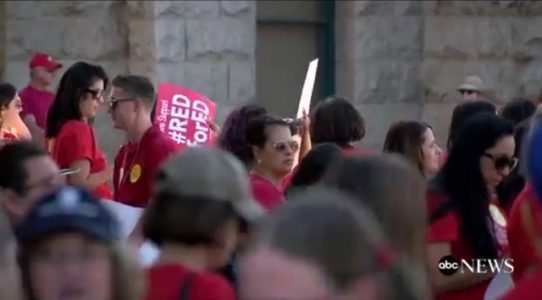 Thousands of teachers, students converge on Oklahoma and Kentucky capitols for labor rallies