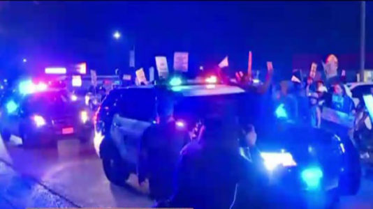 Dash cam footage shows cop hitting protester in rally for Sacramento police shooting victim Stephon Clark