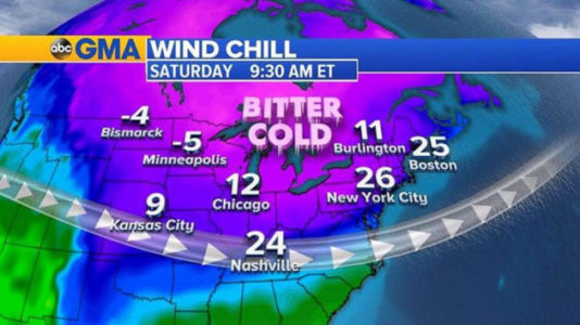 Winter weather continues for Midwest, Northeast as West Coast braces for mudslides
