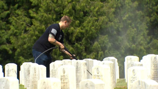 Veteran has helped clean thousands of military headstones in honor of Memorial Day