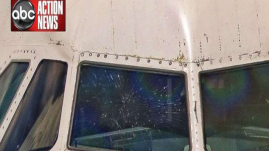 Plane makes emergency landing in Florida after windshield shatters during flight