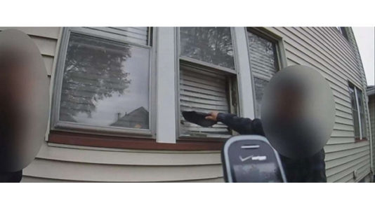 Bodycam footage shows officer instructing man to break into ex-girlfriend’s home