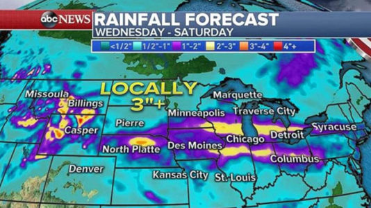 Flooding forces evacuations in Montana as storms head for Midwest, Northeast