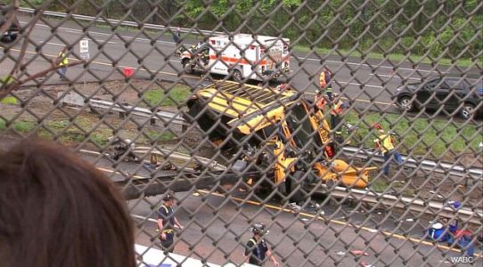 NJ school bus collision leaves 2 dead, some critically hurt