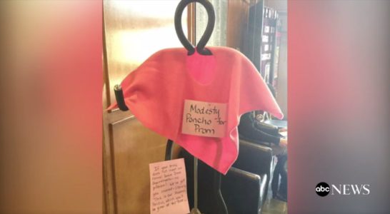 High school said it will not hand out ‘modesty ponchos’ at the prom