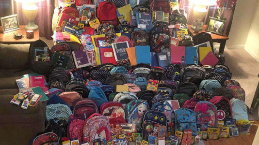 Teacher’s last wish for backpacks at funeral inspires thousands