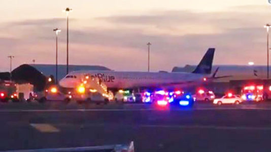 FBI agents storm JetBlue plane at JFK after hijacking ‘false alarm’
