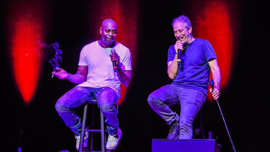 Dave Chappelle, Jon Stewart meet with survivors of Sante Fe school shooting