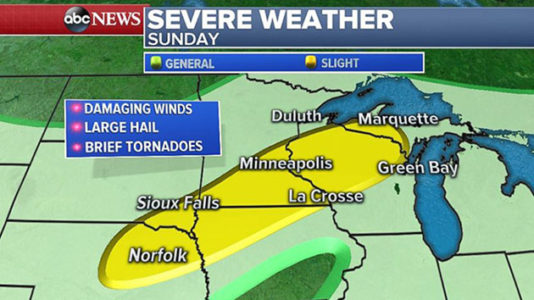 Hot weather in store for eastern half of country on Father’s Day