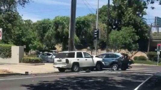 California man arrested after ramming car several times in road-rage attack