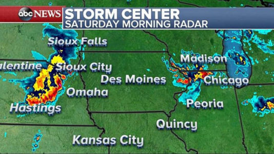 Storms head toward Midwest, mid-Atlantic; fire threat high in West