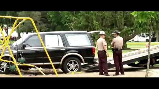 SUV crashes into playground amid police chase, injuring 3 toddlers