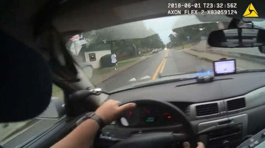 Officer fired after intentionally hitting fleeing suspect with his police car