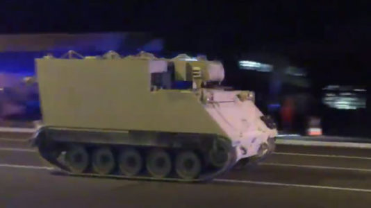 Virginia State Police chase stolen military vehicle down I-95