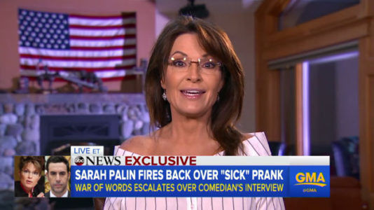 Sarah Palin speaks out after being ‘duped’ into spoof interview by Sacha Baron Cohen