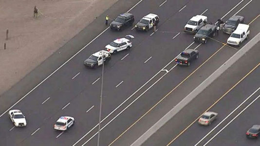 Rookie trooper in Arizona shot dead by suspect who stole cop gun