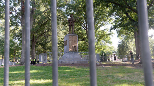 Protesters knock down Confederate statue on UNC campus