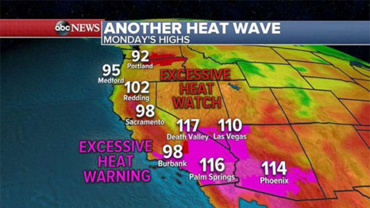 Scorching heat has people sweating on both coasts