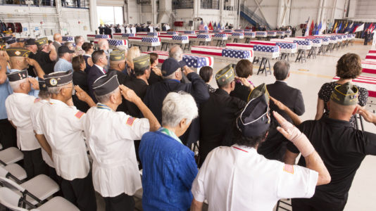 Remains of US soldiers killed in Korean War arrive in Hawaii