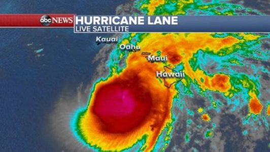Extreme flooding reported as Hurricane Lane nears Hawaii