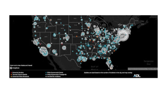 Hate, white supremacist propaganda at high level since Charlottesville