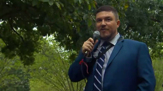 Unite the Right rally supporters dwarfed by counter-protesters in DC on Charlottesville anniversary