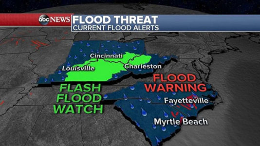 Tropical depression could form off coast of Carolinas, bring more rain