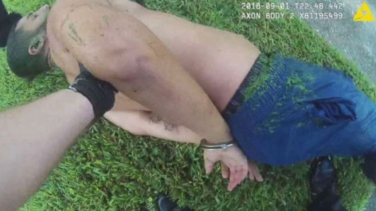 Suspect defeated by algae as he tries to swim away from police in Florida