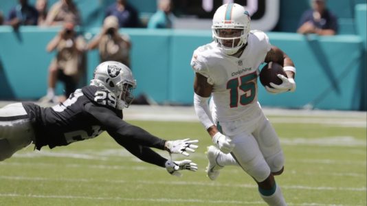 Trick plays help unbeaten Dolphins beat Raiders 28-20
