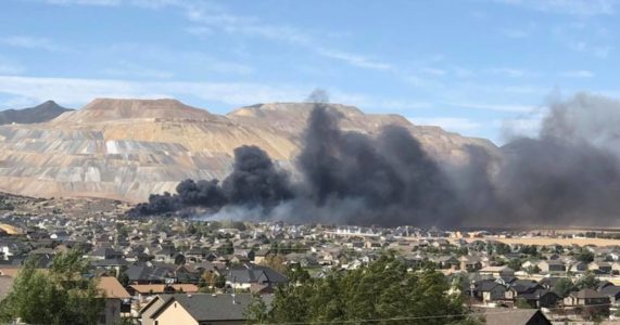 Smoke bomb starts brush fire that burns 2 homes in Herriman