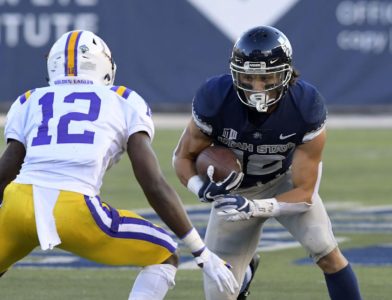 Utah State rushes for 7 TDs, cruises by Tennessee Tech 73-12