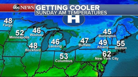 Heavy rain stretches from mid-Atlantic to Southern Plains