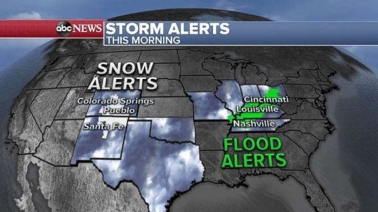 Weather alerts issued in 10 states ahead of massive storm