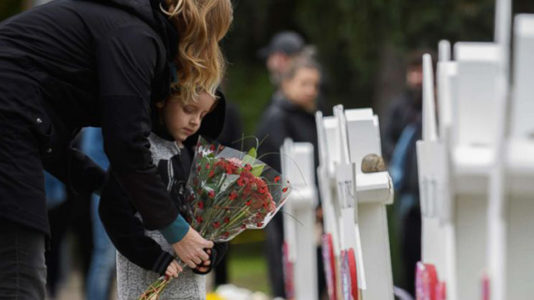 Trump greeted by protesters as he visits Pittsburgh’s Tree of Life synagogue