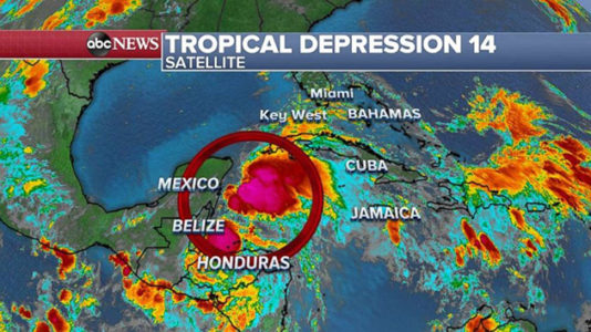 Possible hurricane, now a tropical depression, could impact Gulf Coast by midweek