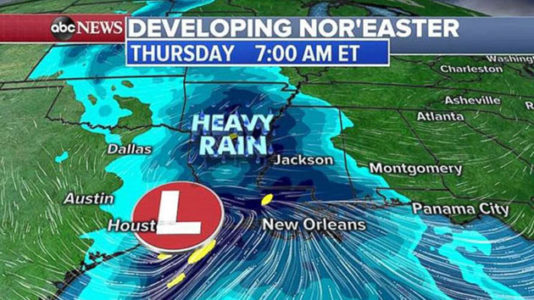 First nor’easter of the season on the way for the East Coast
