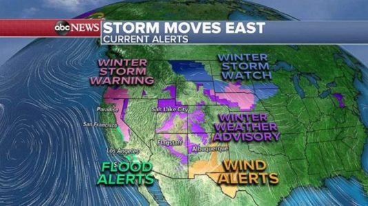 Storm moving east with tornadoes, damaging winds spreading to central US