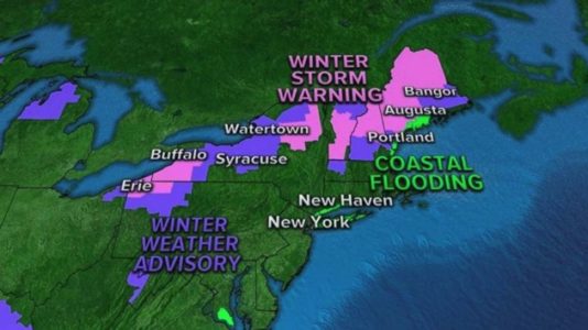 Heavy snow in the Northeast as multiple storms target West Coast