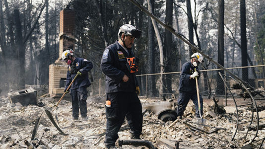 Heavy rain could trigger mudslides, flash floods in California as rescuers search for wildfire victims