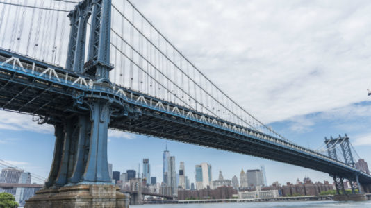 Three women arrested for unfurling giant ‘VOTE’ banner on NYC bridge
