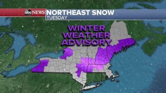 Blast of snow for New England before record-cold Thanksgiving
