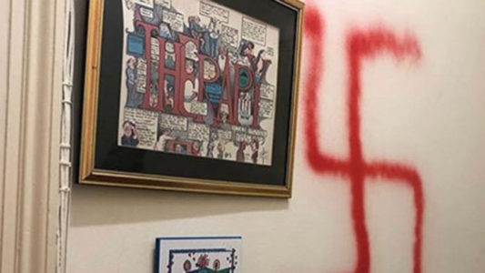 Columbia University professor’s office vandalized with swastikas, anti-Semitic words