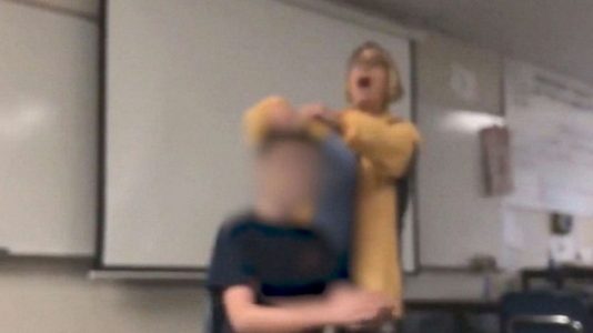Teacher arrested after video shows her forcibly cutting student’s hair