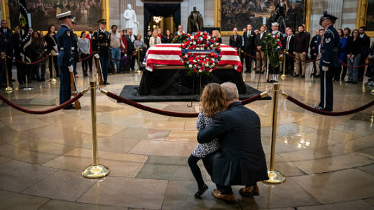 Americans from all walks of life come to Capitol to honor President George H.W. Bush
